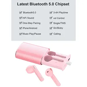 TWS True Wireless Stereo tws earbuds Stereo Bluetooth 5.0 Mini Headphone Case Earbuds