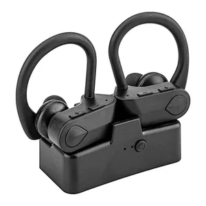charging base mini design in-ear headphone wireless sport tws earhook earphone