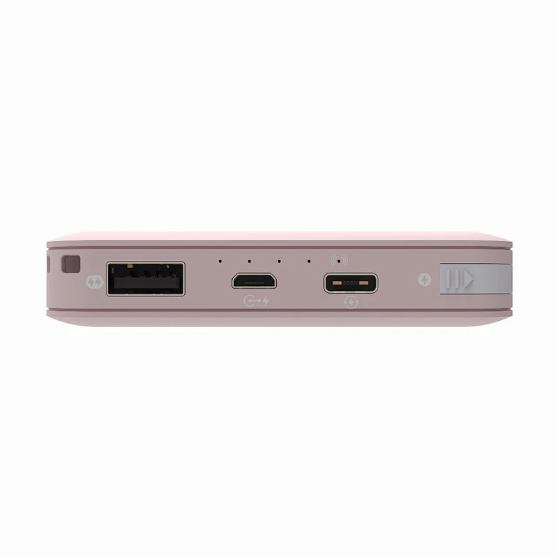 Bulit-in USB Cable Type C Port 7200mah Wireless Charger Power Bank