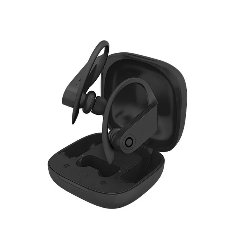 Noise Cancelling Mini TWS 5.0 Sports Bluetooth True Wireless Headset Earhook with Charging Case