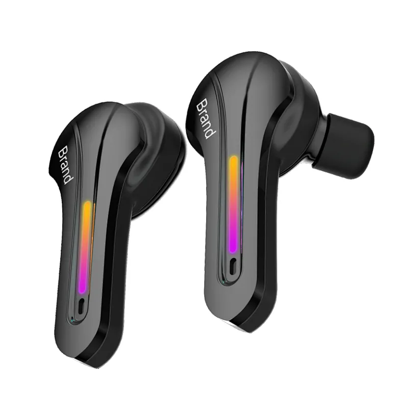 Private Lable Earphone TWS Wireless Gaming Earbuds With LED Breathing Light