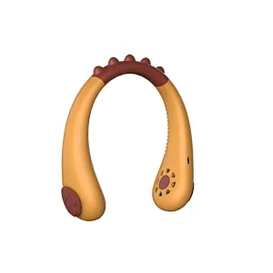 cooling fan bladeless Neckband hanging Cartoon Lazy children Neck fan