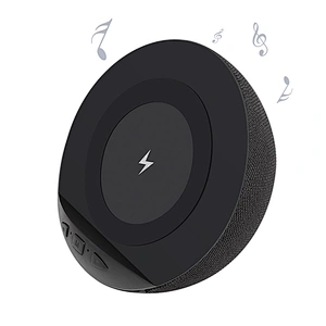 Cell Phone Holder Qi Wireless Fast Charger Bluetooth Speaker