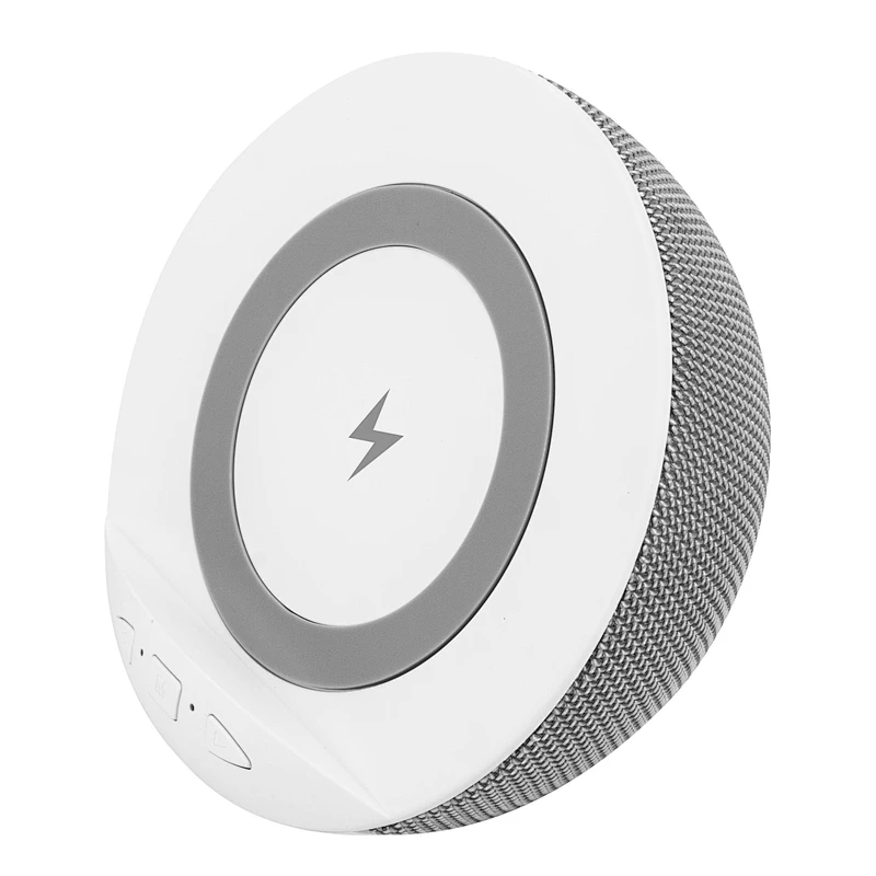 Portable Rechargeable Fast Wireless Phone Charger With BT Speaker