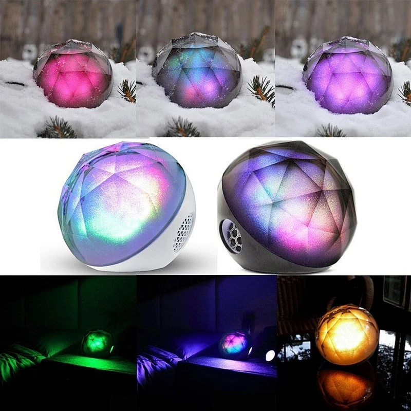 Portable Home Theater Speaker System Subwoofer Disco Magic Wireless LED Speaker