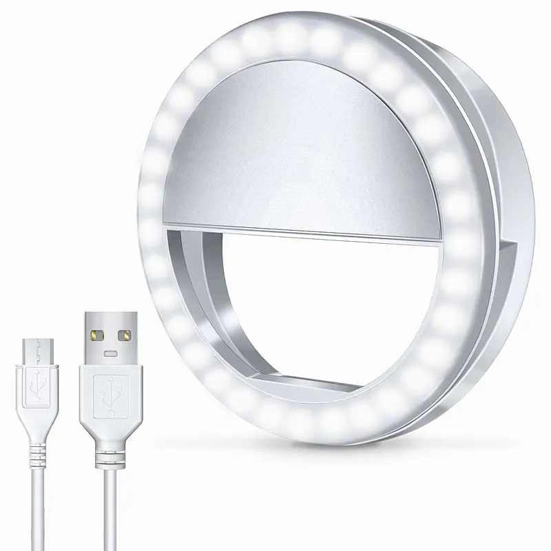 Makeup Mirror Flash ring Light  Usb Clip Circular Ceiling selfie led light