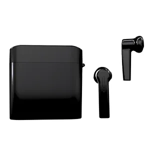 bt5.0 square sport earphones charging case stereo bass portable tws truly wireless bluetooth earbuds