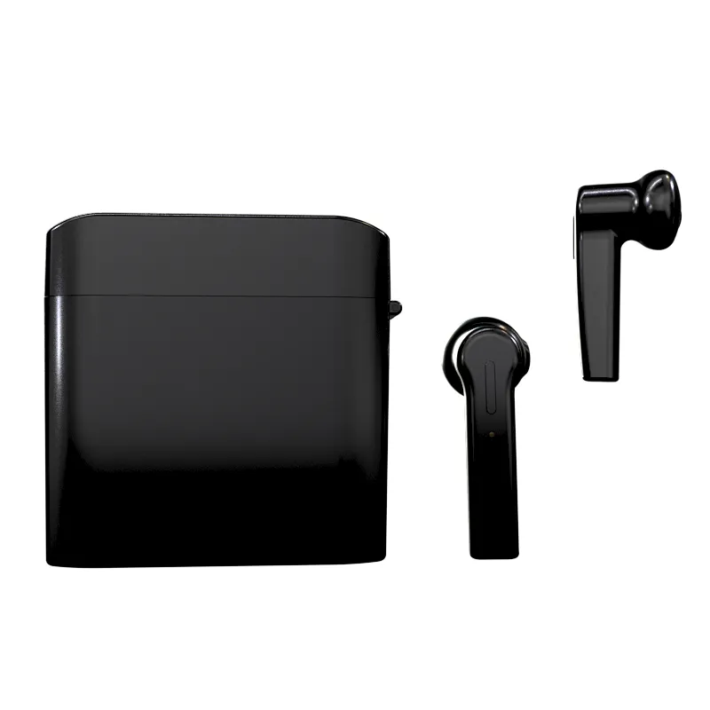 bt5.0 square sport earphones charging case stereo bass portable tws truly wireless bluetooth earbuds