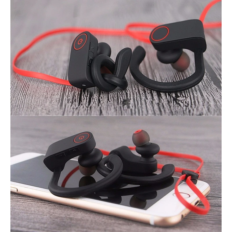 Promotion gift logo waterproof microphone neckband stereo wireless sport headset