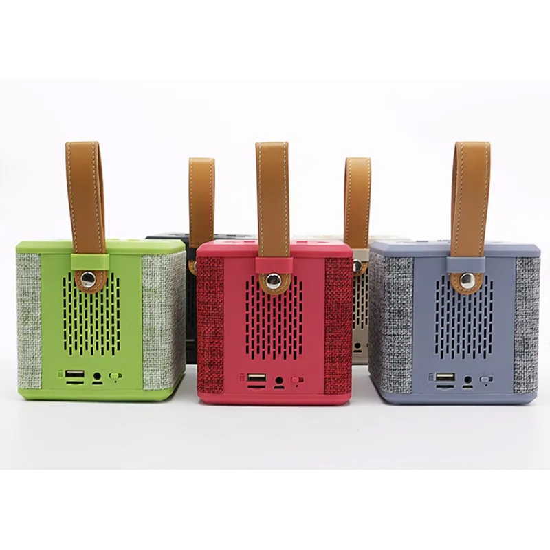 Good sound new wirless handle fabric subwoof speaker