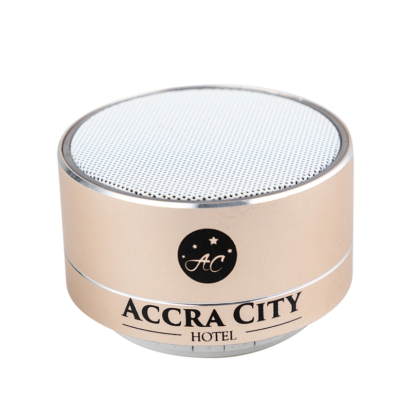 Cheap colorful small round mini portable wireless speaker A10 metal fm radio bluetooth speaker