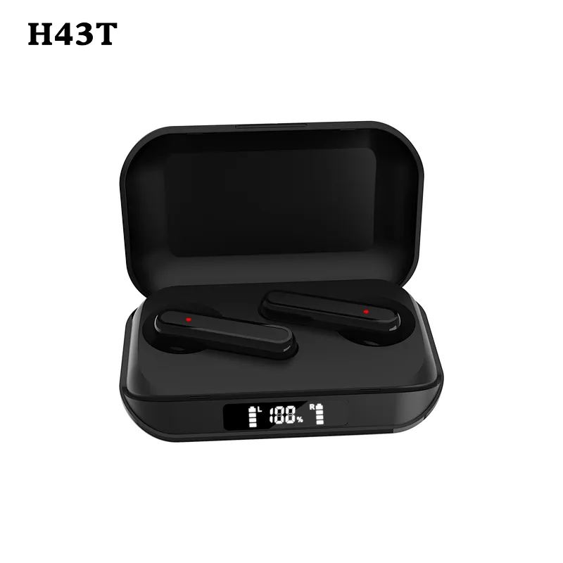 stereo Bluetooth Earphones with Screen Display Charging TWS True Wireless Earbuds