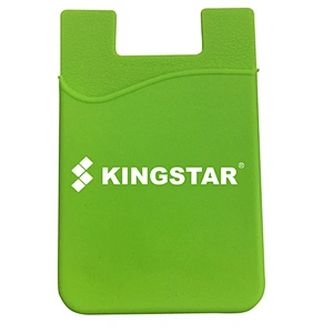 Free Sample 3M Adhesive Silicone Cell Phone Card Case Holder