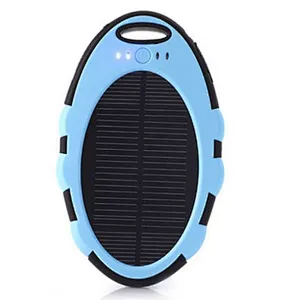 outdoor mini portable 5000mah solar power bank charger