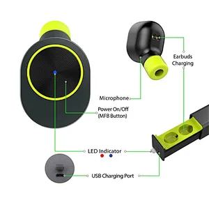 OEM Wireless Blue Tooth Alloy Mini Earbuds Earphones GW10