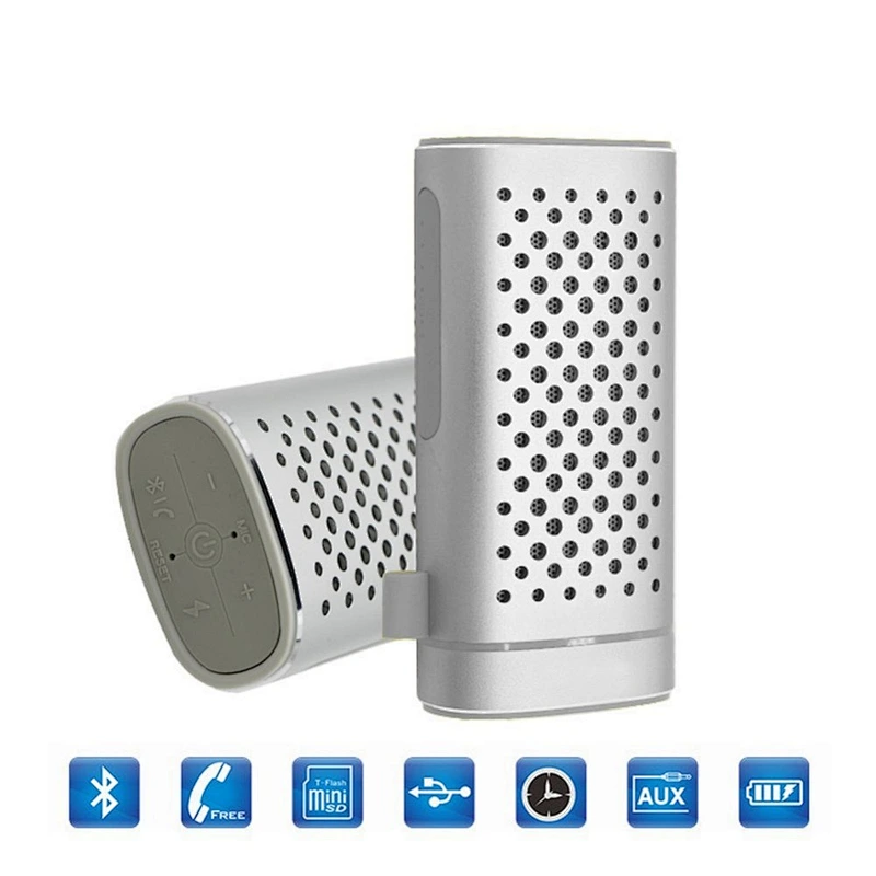 3000mah Super Bass Wireless Mini Aluminum Mesh Stereo Metal Powerbank Bluetooth Speaker