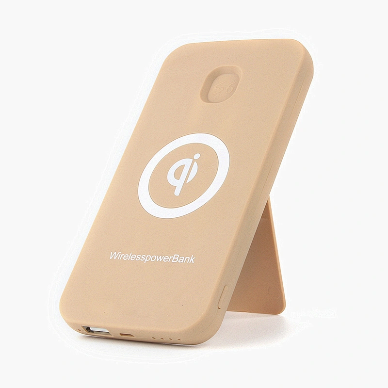 promotion  portable Qi Wireless quick Charger stand Power banks 6000mah