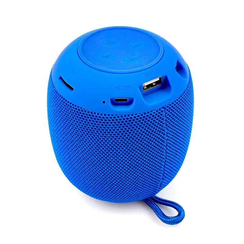 Round Shape Portable Stereo Mini Fabric Speaker