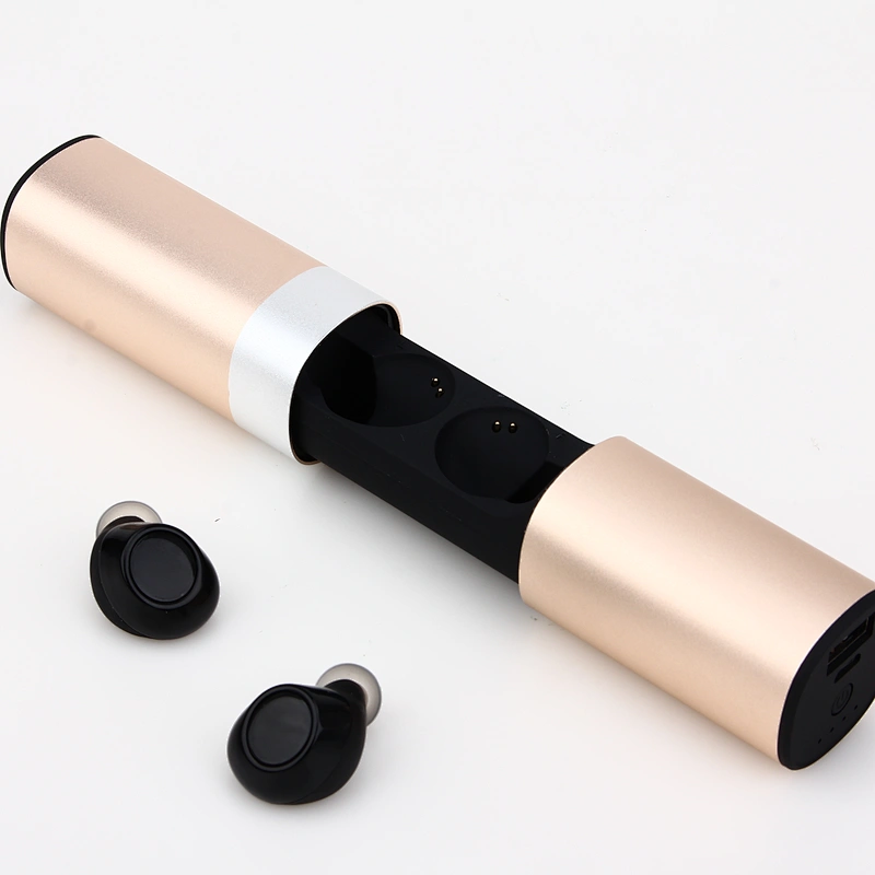 OEM Magnetic BT5.0 Aluminum Alloy Pull Touch Stereo Mic Wireless Hidden MIni Metal Tws Portable Blue Tooth Headphones Earphone