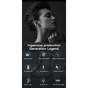 Smartphones Tws Stereo true stereo portable mini in-Ear Wireless Earpieces