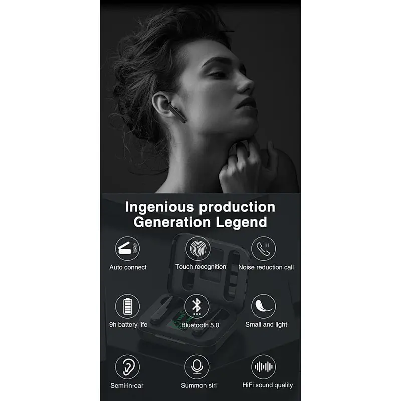 Smartphones Tws Stereo true stereo portable mini in-Ear Wireless Earpieces