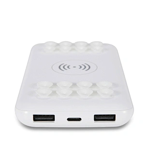 With Sucker Built-in Battery Wireless Charger 8000mah Power Bank