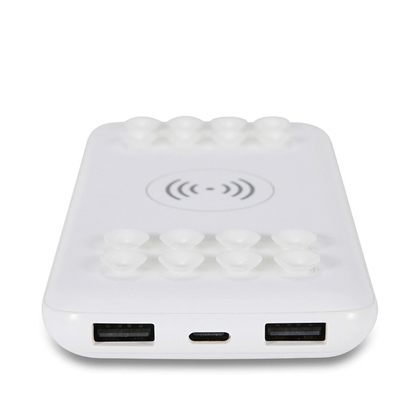 With Sucker Built-in Battery Wireless Charger 8000mah Power Bank