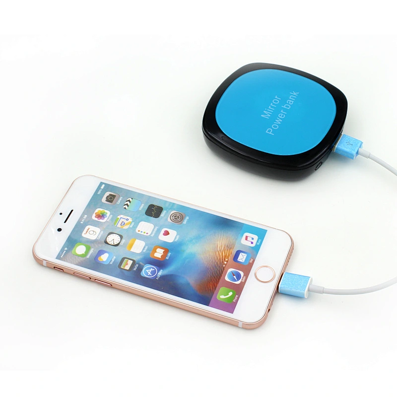 outdoor emergency oem promotion gift 4000mah Makeup Mirror Power bank