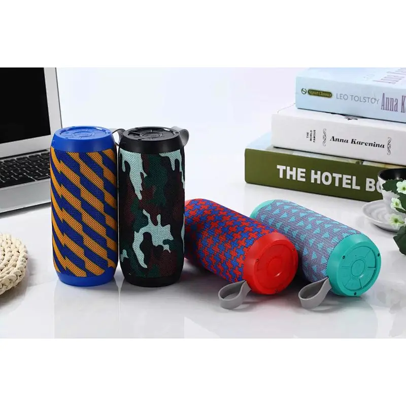 Promotional Subwoofer Mini Canvas Fabric Cloth Cover Wireless BT Speaker