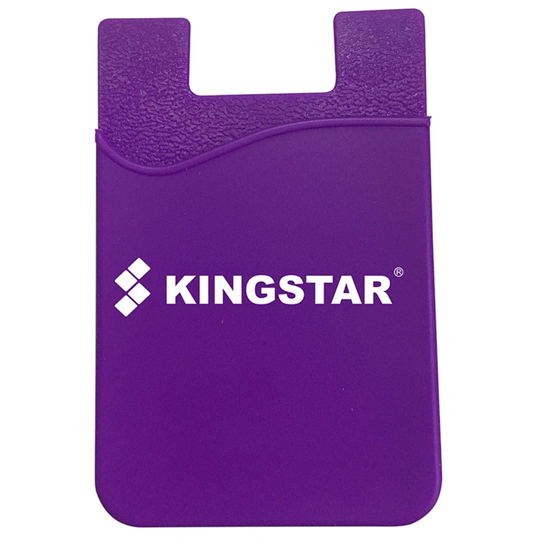 With 3M Adhesive Sticker Silicon Mobile Phone Back Cover Card Holder