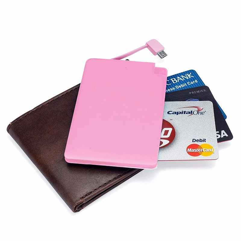 Promotion Gift Mobile Phone Mini Portable Credit Card Power Bank