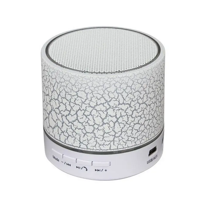 Promotion Gift OEM BT Stereo Music Player LED Multifunctional Portable Mini Crack Bluetooth Cylinder Crack Wireless Speaker
