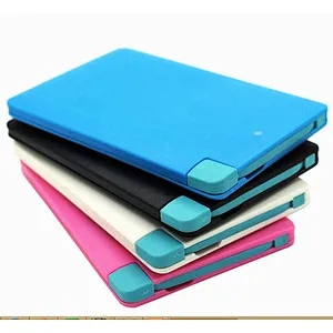 Oem Design Ultra Slim 4000 mah Powerbank with Cable