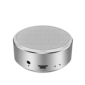 aluminium mini portable round promotion gift bluetooth speaker