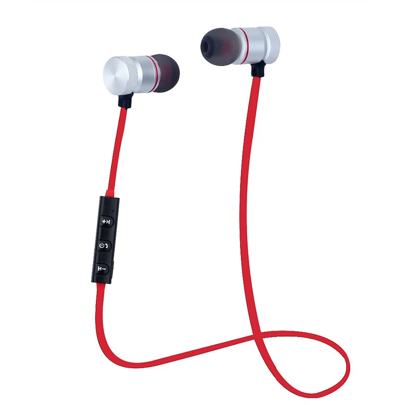 fm radio GYM neckband headphone Running comfortable magnet Mic BT wireless headset for iPhone 7