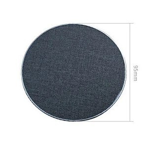 fast charger fabric cover round thin qi Wireless Charger