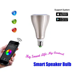 2 in 1 Promotion Gift Colorful E27 Wireless LED Smart Light Bulb Speaker
