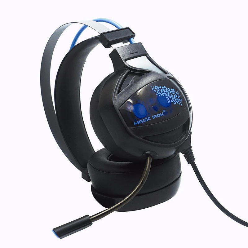 Noise cancelling stereo pc gaming headphone with microphone