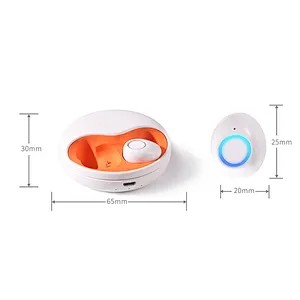2019 BT 5.0 Auto Pairing Stereo Bass True Blue Tooth Wireless Touch BT Case Round Tws Bluetooth Waterproof Earbuds
