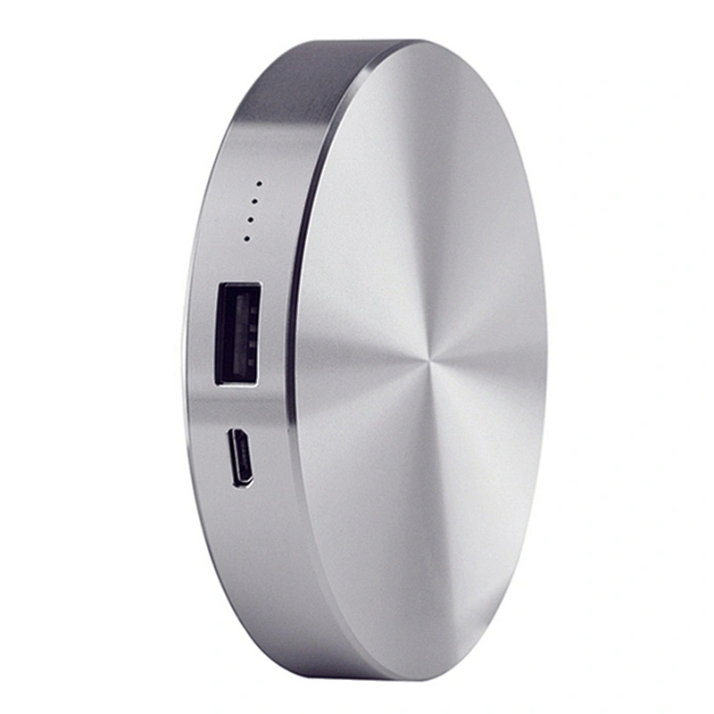 Portable Aluminum Round Mobile Phone Fast Charger