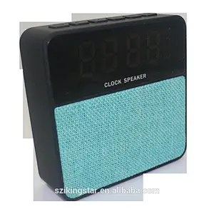 LCD screen amplifier portable stereo wireless fabric clock speaker