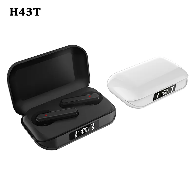 stereo Bluetooth Earphones with Screen Display Charging TWS True Wireless Earbuds