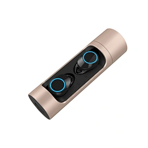 IXP7 BT5.0 Round Cylinder Aluminum Alloy Rotating Wireless Stereo Headphone Earphone