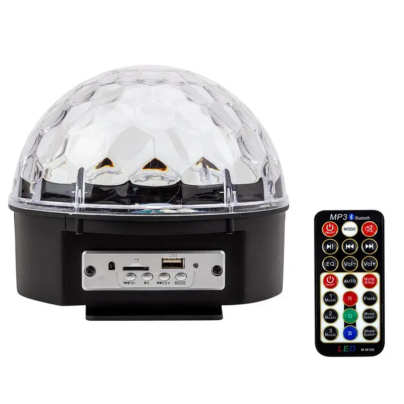 Remote Control Rechargeable Battery KTV 3D Surrounding disco ball light wireless blue tooth speaker