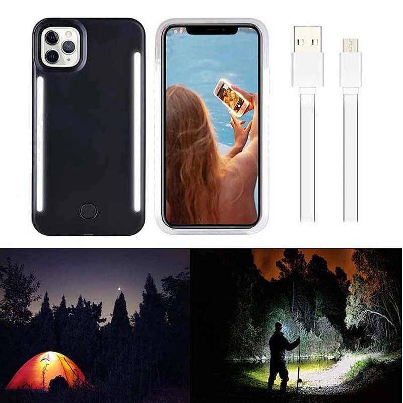 KINGSATR For Iphone Case Cover LED Selfie Light Rechargeable Light Cell Phone Accessories