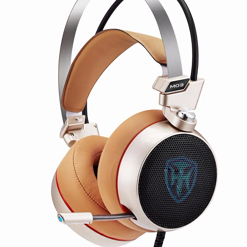 Promotion Gifts Sport Stereo Headphone Wired Music Microphone LED Super Bass Gaming Headset