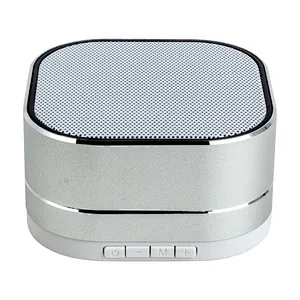 Aluminium Alloy Bass Square Active BT LED Wireless Subwoofer Mini Pocket Metal Bluetooth Cube