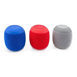 Wholesale customize logo handsfree car cylinder portable round fabric wireless speaker