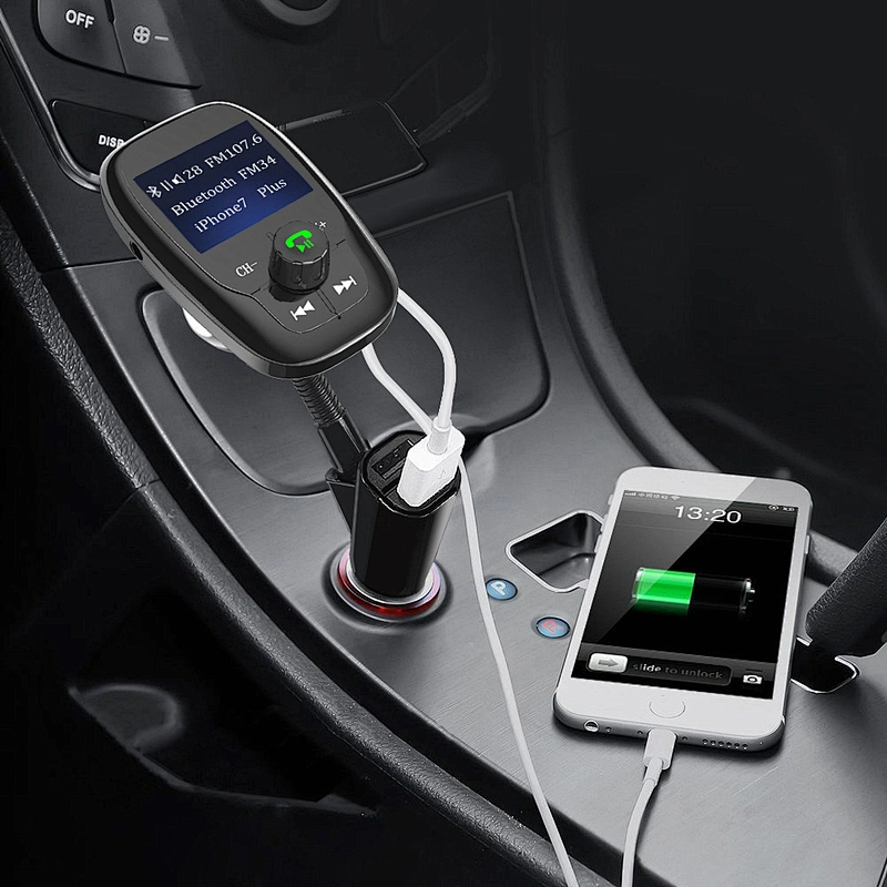 Double USB Ports Bluetooth Wireless Car mp3 Player fm Transmitter