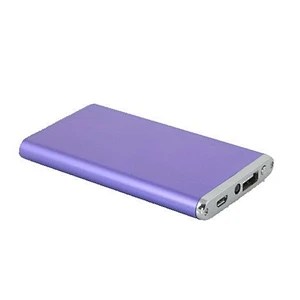 Ultra thin custom logo powerbank aluminum  slim power bank
